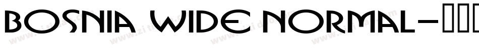 Bosnia Wide Normal字体转换